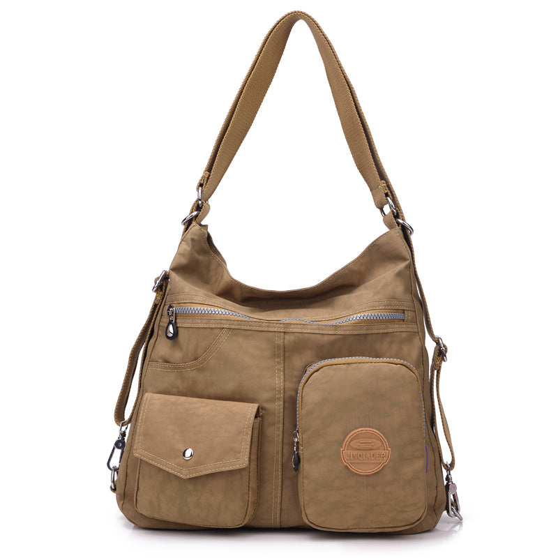 Sac à Dos Convertible Vert Momoty - Antivol, 8 Poches, Pour Femme, Voyage, Randonnée
