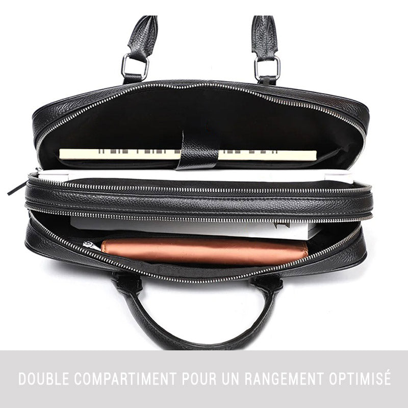 Aren Sacoche Ordinateur 13 14 Pouces Cuir Noir aren-sacoche-ordinateur-13-14-pouces-cuir-noir