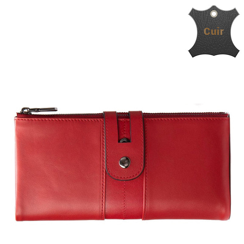 Portefeuille En Cuir Femme Sembonia - Neuf Avec étiquettes, Cuir Véritable, Style élégant