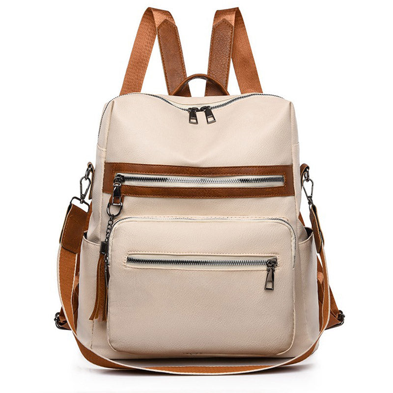 Sac à Dos Femme Antivol Ville - Simili Cuir Noir - Style Bandoulière - Neuf Sans étiquette