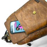 petit-sac-a-dos-femme-vintage-Verota-marron-poche