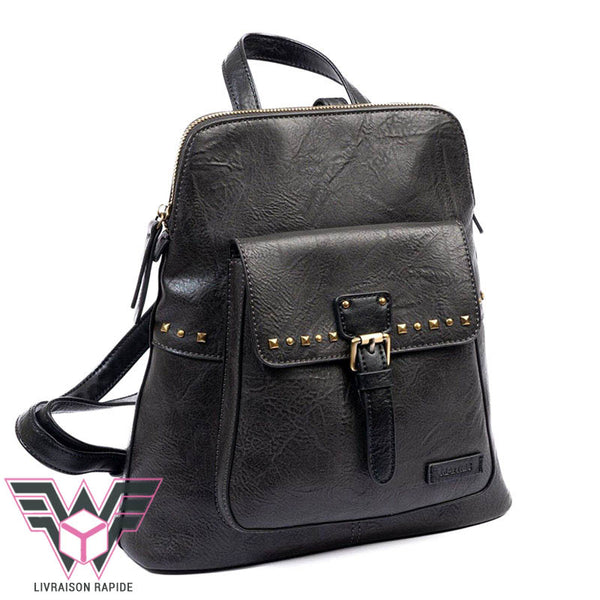 petit-sac-a-dos-femme-vintage-Verota-noir-rapide
