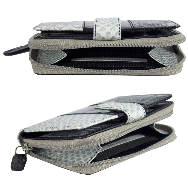 Portefeuille Femme Vintage Italien - Cuir Beurre Lisse - Occasion - Livraison Gratuite