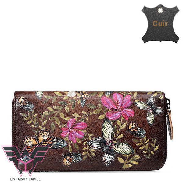 portefeuille-femme-original-papillons-marron-fonce