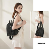 sac-a-dos-cuir-femme-Harlow-noir-porte