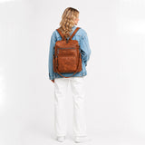sac-a-dos-femme-Belem-marron-porte