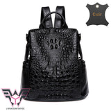 sac-a-dos-femme-antivol-Kroco-cuir-noir