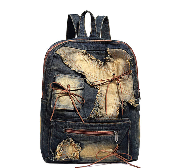 Sac à dos femme tendance en jean Jael Toile denim