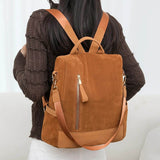 sac-antivol-femme-Nubuck-fauve-porte