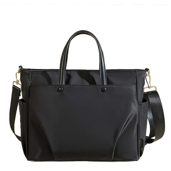 Sacoche Ordinateur Portable CoolBELL 17,3 Pouces - Porte-documents Bandoulière Toile Noir - Voyage & Bureau - 3