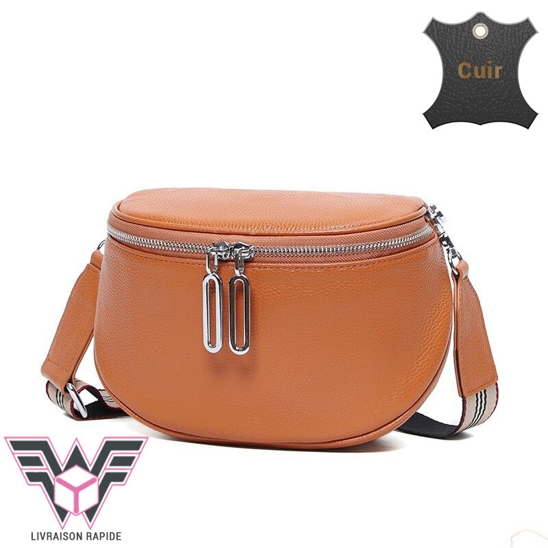 Bogota Grand Sacoche Ventrale En Cuir Vu00e9ritable Sac Banane Avec