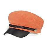 Casquette gavroche femme Marine - Orange - casquette Gavroche, chapeaud’été