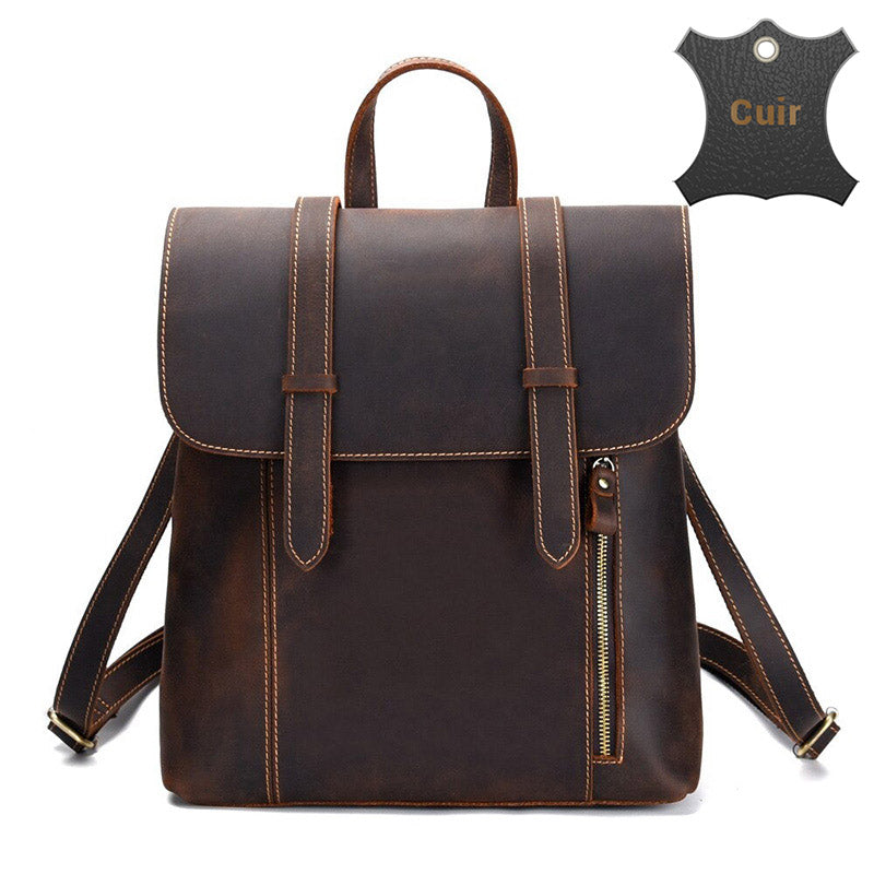 Sac à Dos Convertible En Toile - 13,4x13,4x6,7 Pouces, Transformable En Sac à Main, Bandoulière Ou Fourre-tout - Style Vintage - 9