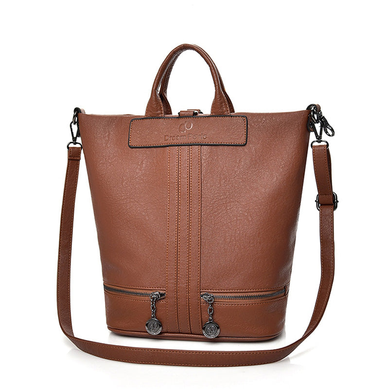 Sac à Dos Convertible Vert Momoty – Sac à Main/femme/élingue – Antivol, 8 Poches – Voyage