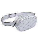 sac banane femme chic argent