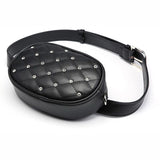 sac banane femme chic noir dessus