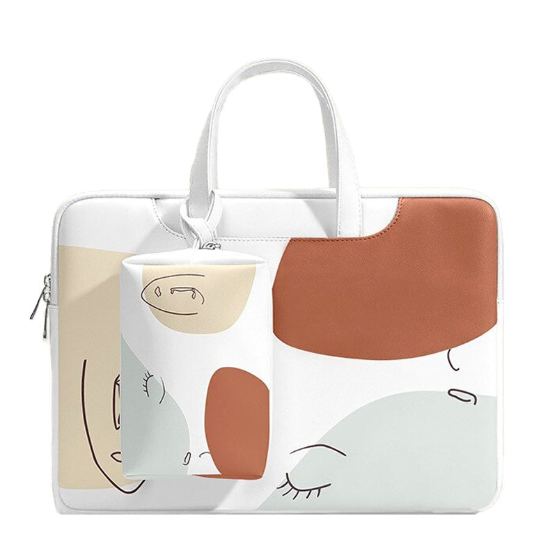 Backpack Sac Cuir Pc Portable Sac Transport Ordinateur 17 Pouces