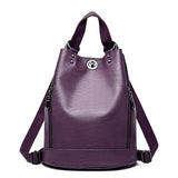 Sac à dos femme tendance chic Oslo - Violet / 29X17X33 CM - Soldes